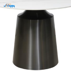 China Metal Frame Round Kitchen Table Fire Resistant With Contemporary Type factory