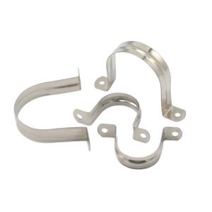 China Metric Measurement System ZINC PVC Pipe Fitting Saddle Clamp Collar Clamp Split Pipe Saddle Clamp for Customized Solutions factory