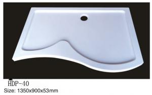 China Acrylic shower tray, shower basin,acrylic shower base HDP-40 1350X900X53 factory