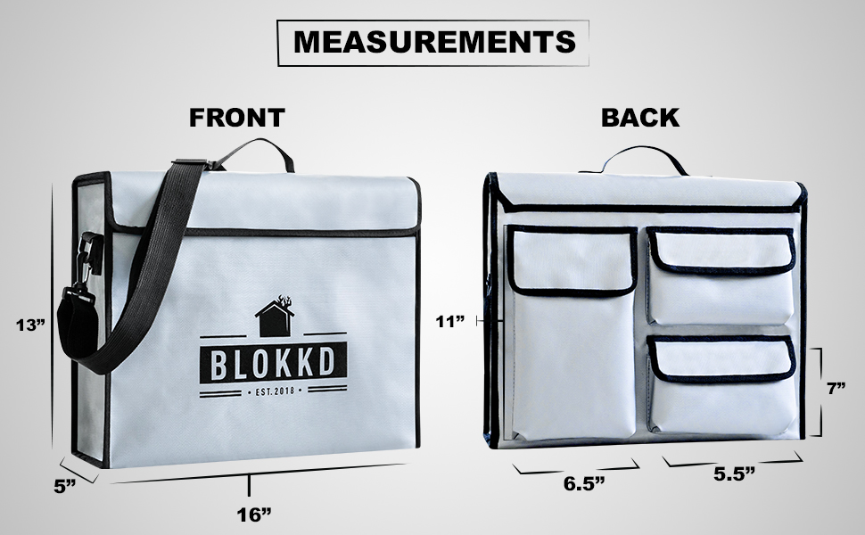 gamblers pocket safe fireproof jewelry money bag with zipper mortui vivos docent legal documents