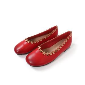 China S391 Leather Shoes Handmade Toe Layer Cowhide High Quality Women'S Shoes Custom Logo factory