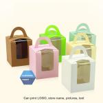 Customized Solid Color Open Window Cake Box For Wedding Pastry Packaging