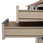 Metal Stainless Steel Fireproof Office Steel Executive Desk For Individual