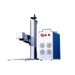 Portable Desktop Metal Fiber Laser Marking Machine 20W with 0.001 Working
