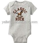 custom top quality Humor Graphic printed baby bodysuit