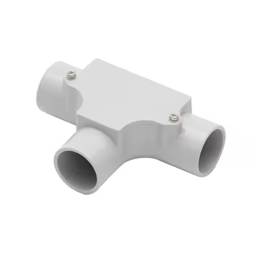 China CPVC 3-way Inspection Pipe Electrical PVC Conduit Inspection Tee factory
