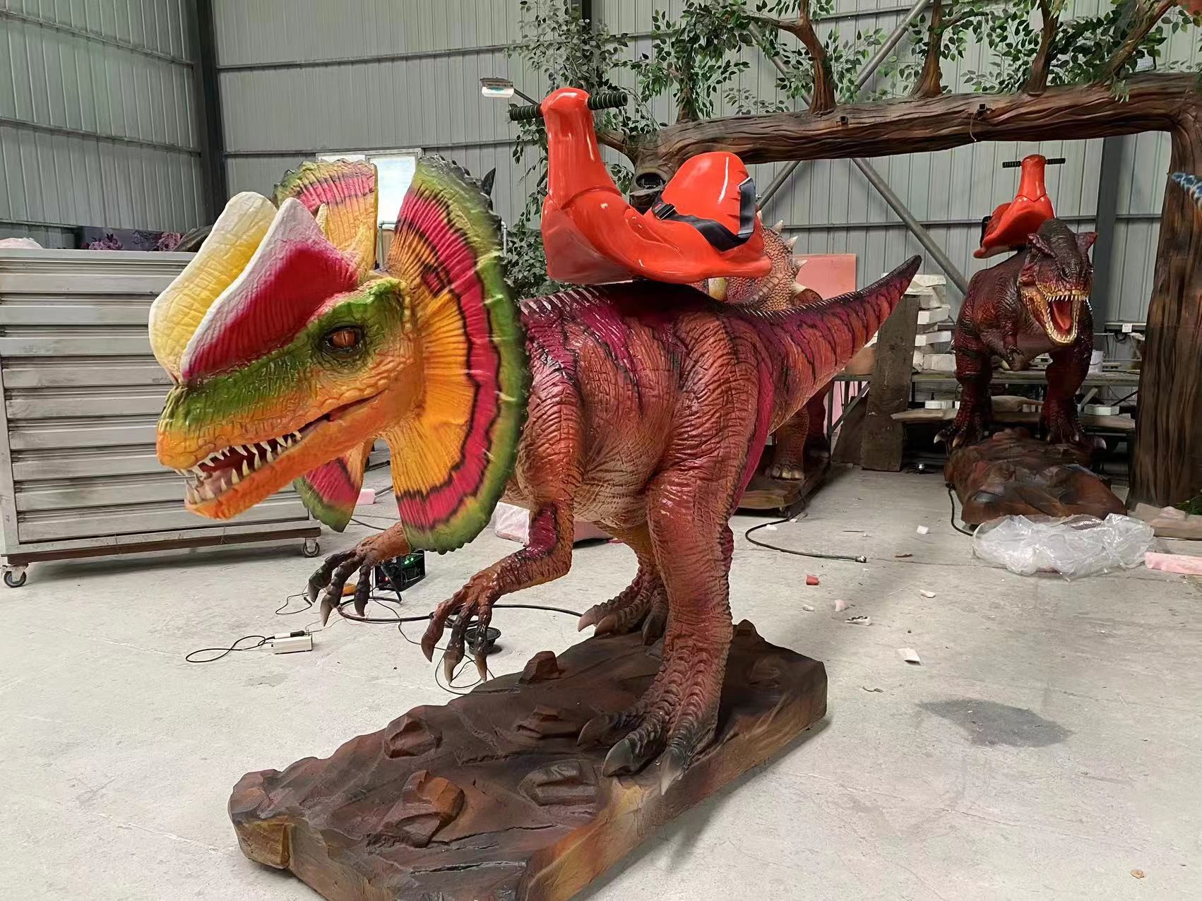 Ride On Dicrosaurus Animatronic Dragons Customized