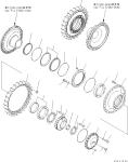Komatsu Bulldozer D375A-3D Travel Assembly Final Drive 195-27-00414 195-27-00542