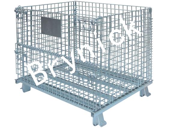 40x32x33 Inch Collapsible Metal Storage Containers , Industrial Collapsible