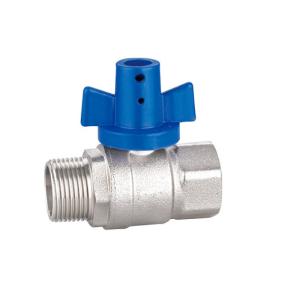 China Forged Nickel Plated Brass Valve V1030-MF Brass Lockable Valve factory