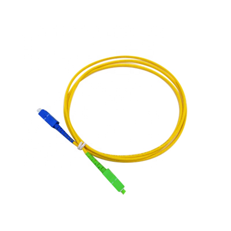 Gpon telecom equipment fiber optical jumper cable patch cord 0.9mm 3.0mm simplex om3 om4 SC FC LC fiber optic patchcord