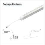 5ft LED Refrigerator Light Fixture, 22W 2860LM, 100V-277V, for Display Cases,