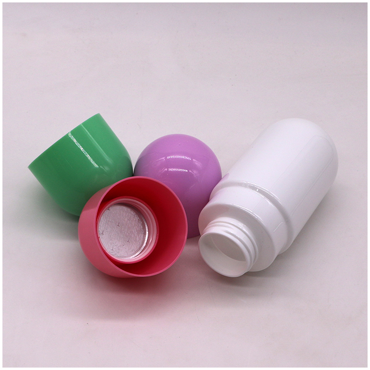 250ML/8OZ PET Bright Capsule Shape Food-Grade Plastic Bottle with Screw Cap and Heat Seal