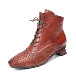 HZM027 Real Cowhide Women'S Martin Boots Autumn And Winter New Fashion Short