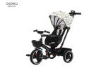 Pu Wheel Multifunction Kids Tricycle Black Blue Pink
