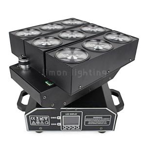China Individual Control 9x10W RGBW 4in1 Cree LED Moving Head Deformation Matrix Beam Light factory