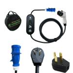 PC Copper 16A 32A GBT EV Portable Charging Box 5m Cable Color Screen Fast Car