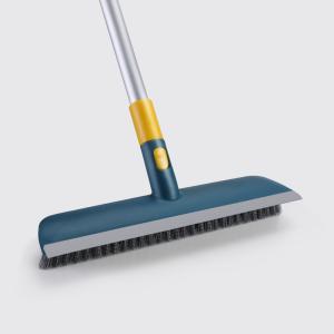 China Floor ODM Scrubber Cleaning Brush , Long Handle Stiff Bristle Brush For Bathroom factory