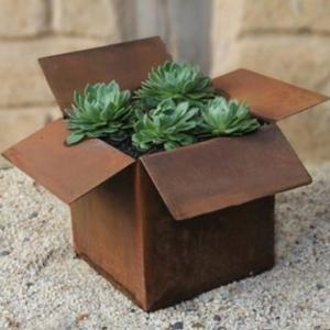 China Modern Corten Steel Pot Indoor / Outdoor Usage Large Plant Pots factory