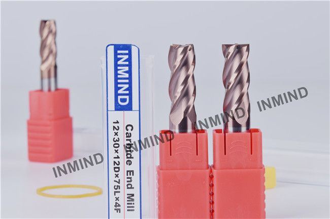 9mm *4F Square End Mill SiN Copper Colour , upto HRC55 , end mill supplier