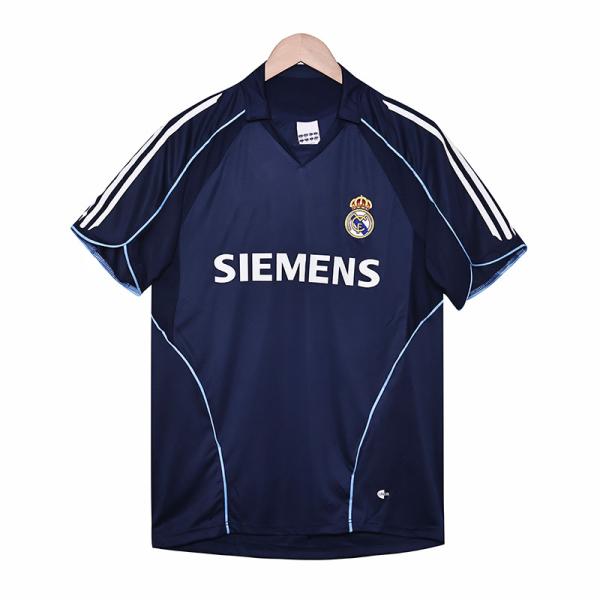 2005-2006 Real Madrid Away Retro Football Jersey Replica Support Team Customizat
