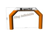 6m High Custom Made Advertising Beautiful Orange Inflatable Arch For Sport
