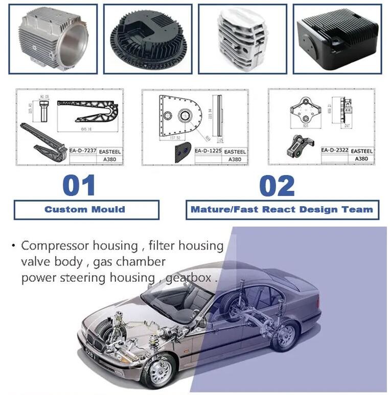 Automotive High Precision Aluminum Casting Parts Stainless Steel Casting Forging