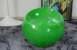 Apple Ball Fiberglass Arm Chair Glossy Designed By Eero Aarnio Short Round Stool