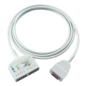 China OD6mm 2.2M EKG Trunk Cable Compatible with Mortara Burdick 1600 300 3100 400 6100 800 factory