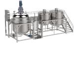 Hydraulic Lifting Liquid Detergent Mixer Machine Including Vacuum System