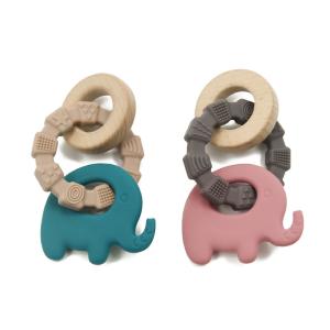 China EN71 Silicone Wood Teether For Child factory