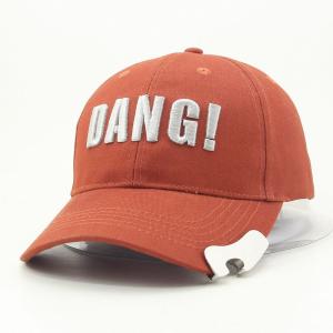 China Cotton 6 Panel 60cm Flexfit Baseball Caps Curved Brim With Botter Opener factory