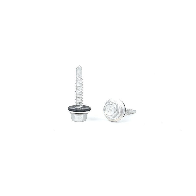 Zinc Alloy Coated Hex Flange Bimetal Tek Screws for Self Drilling on Metal Roofing