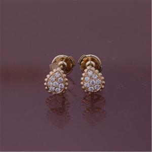 China French Fine Gold Jewelry Serpent Bohème XS Motif Ear Studs in Pink Gold Earrings JCO01362 factory