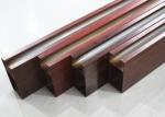 Commercial Linear Metal Ceiling Suspended Aluminum Wooden Bullet Shaped