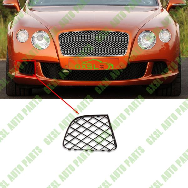 Right Black Front Bumper Mesh Outer Grille For Bentley Continental Gt 6.0 2012