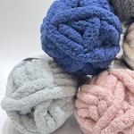 100% Polyester 1/21NM Super Soft Iceland Wool Yarn For Hand Knitting Blanket Hat