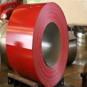 China PPGI 0.09-0.7Thickness Prepainted Galvanized Steel Sheets Color Coil Red Color factory