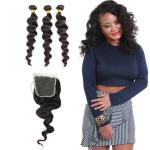 Light Blonde Real Indian Virgin Human Hair Extensions Customized Color