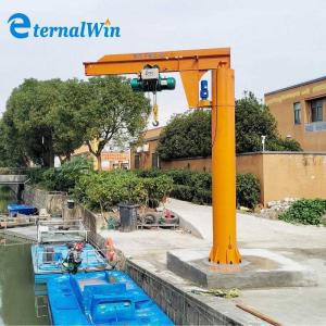 China Workshop platform cantilever ground wall mounted columned yellow red industrial jib crane factory