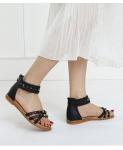 BS134 Foreign Trade Sandals Women 2021 New Wild Fairy Style Flat Bottom Summer