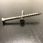10G x 65mm Wood Deck Screws Stainless Steel Countersunk Screws Ribbed Head T17