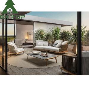 China Rope Outdoor Poolside Sectional Sofa Set Large Bulk Luxury Garden Sets factory