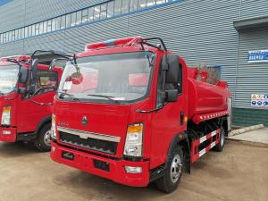 China HOWO 8000Liter Water Tanker Fire Engine Truck factory