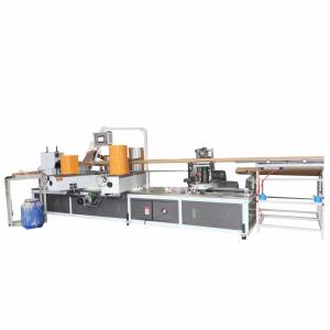 China Automatic Spiral Paper Core And Tube Production Line With Online Cutter Spiral Paper Tube Making Machine factory
