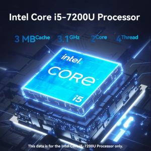Dual Cores Four Threads Intel Core i5 7200U Mini Computer With Dual DDR4 RAM And