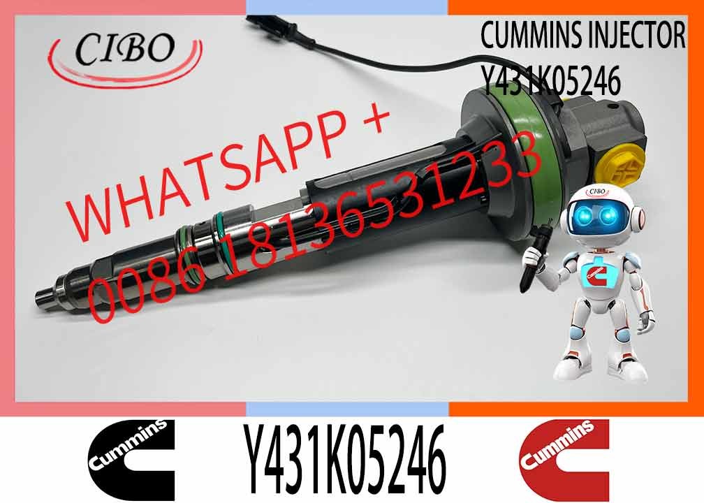 Common Rail Diesel Fuel Injector Y431K05246 4089972 For Cummins QSK19 QSK38 QSK60