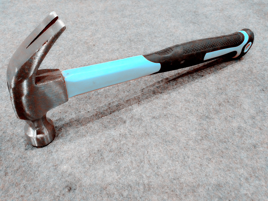 Claw Hammer(XL0014-2), polishing surface, color rubber handle, durable quality and good price hand tools
