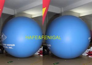 China 7ft Blue White Ads Balloon With Logo Printing Mounted On Ceiling Or Truss Use factory