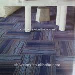 Striped gradient color Nylon 66 carpet tile for Hotel/office